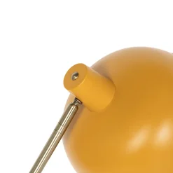 Lampadaire rétro jaune avec bronze - Milou