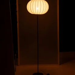 Lampadaire salon lanterne (50x50x173 cm - Blanc)