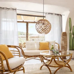 Lampadaire Sand - métal & papier H118 cm - Atmosphera