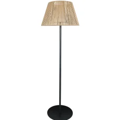 Lampadaire sans fil en acier et corde H.170 cm 8.4 W IP54 Lumisky Raffy