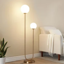 Lampadaire scandinave double éclairage - Ciarella