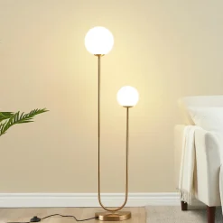 Lampadaire scandinave double éclairage - Ciarella