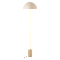 Lampadaire Sheffield en marbre et métal, finition mate. Hauteur 1550 mm , 400 x 400 mm. Usage intérieur (hors pièces humides).