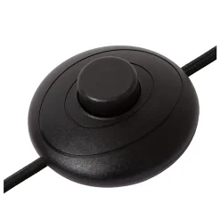 Lampadaire sixties Sentino pied métal doré abat-jour en verre taupe IP20 3 x G9 Ø40 x H.150cm Lucide