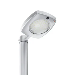 Lampadaire solaire LED 3000lm crépuscule+pir+télécommande