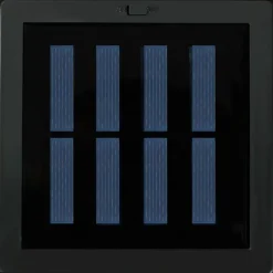 Lampadaire solaire LED style exotique H.69 cm résine tressée aspect rotin naturel