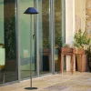 Lampadaire solaire NERIO TALL en acier noir H150cm
