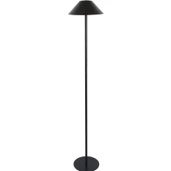 Lampadaire solaire NERIO TALL en acier noir H150cm