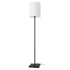 Lampadaire Solna E27 hauteur 158 cm noir blanc lux.pro