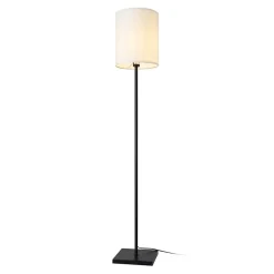 Lampadaire Solna E27 hauteur 158 cm noir blanc lux.pro