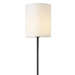 Lampadaire Solna E27 hauteur 158 cm noir blanc lux.pro