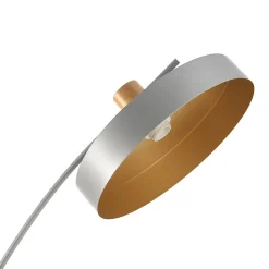 Lampadaire Stafford métal 159 x 75 x 35 cm gris lux.pro