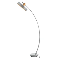 Lampadaire Stafford métal 159 x 75 x 35 cm gris lux.pro