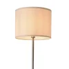 Lampadaire Tamworth E27 161 cm argent blanc lux.pro