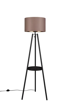 Lampadaire trois pieds design avec abat-jour tissu