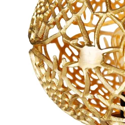 Lampadaire trépied Art déco doré - Maro