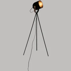 Lampadaire trépied Bil - métal - noir H136 cm - Atmosphera