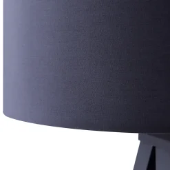 Lampadaire trépied en métal gris avec abat-jour Teamson Home