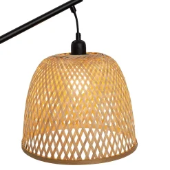 Lampadaire Umiko en bambou, hauteur 156 cm