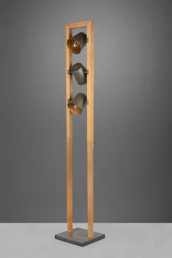 Lampadaire 3x E14 max. 25W, nickel antique, H 150 cm - Trio - Bell