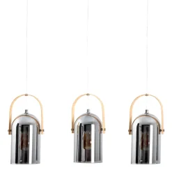 Lampe à 3 suspensions 'Vidrio' l : 58cm