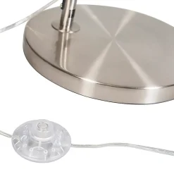 Lampe à arc intelligente avec abat-jour en acier gris, Wi-Fi inclus, A60 - Arc Basic