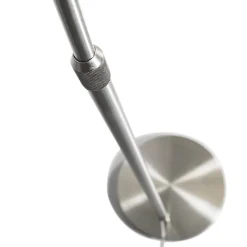 Lampe à arc moderne en acier réglable sans abat-jour