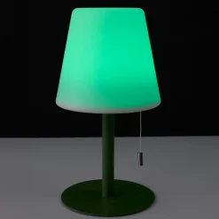 Lampe - Home Deco Factory - Rechargeable Usb - Ip44 - Vert - H30 X L16,5 X P16,5 Cm