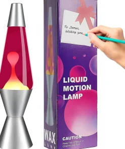 Lampe à lave rétro de 37cm gris