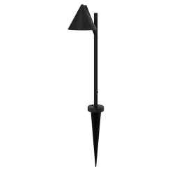 Lampe à piquer extérieure Eriksson LED intégrée 300 lm IP44 GoodHome noir vendue par 3 pièces