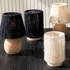 Lampe à Poser à LED en Bois 