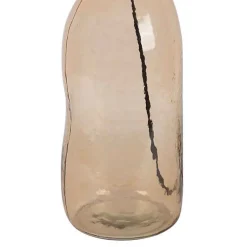 Lampe à poser ambre Heliac verre jute 30x60cm