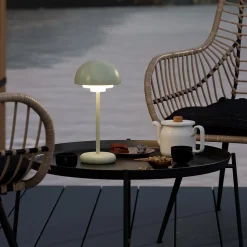 Lampe à poser Astrapia LED tactile vert IP44 Ø13.7 x H.29.8 cm 1.8W GoodHome