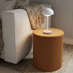 Lampe à poser Astrapia LED tactile blanc IP44 Ø13.7 x H.29.8 cm 1.8W GoodHome