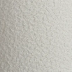 Lampe à poser Badi tissu bouclé blanc IP20 E27 40W Ø.35 x H.50 cm Lussiol