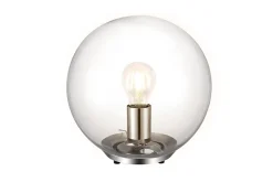 Lampe à poser Barool E27 IP20 verre transparent