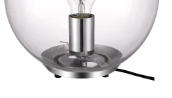 Lampe à poser Barool E27 IP20 verre transparent