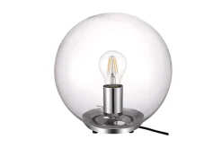 Lampe à poser Barool E27 IP20 verre transparent
