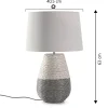 Lampe à poser Botan en rotin naturel, diamètre 40,5 cm