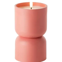 Lampe à poser bougie LED Lovere terracotta IP44 H.17cm Brilliant