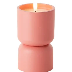 Lampe à poser bougie LED Lovere terracotta IP44 H.14cm Brilliant