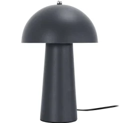 Lampe à poser champignon - Hauteur 32 cm - Gris foncé