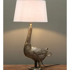 Lampe à poser Colvert dorée 34x14x41cm