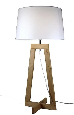 Lampe à poser design Sacha LT blanc écru