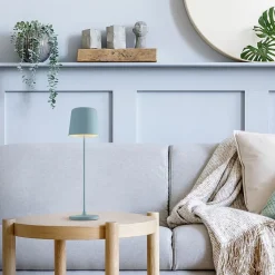 Lampe à poser d'extérieur LED integrée rechargeable USB Kaami bleu IP44 2W 310lm Brilliant