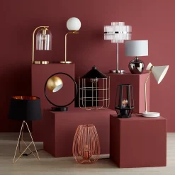 Lampe à poser Dharug E27 IP20 cuivre