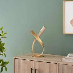 Lampe à poser dimmable doré effet feuille d'or - Millenium