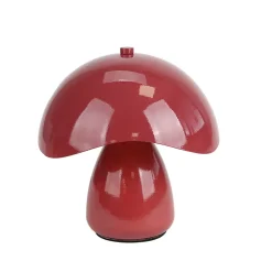Lampe à poser en acier rouge H.20 cm E14 40 W Seynave
