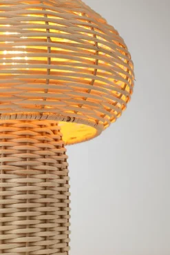 Lampe à poser en bambou H.28cm E27 40W Seynave