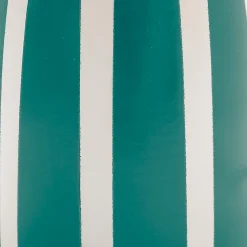 Lampe à poser en céramique rayée bleu, blanc et fibres tressées H.30 cm E27 40 W Jumell Quoki